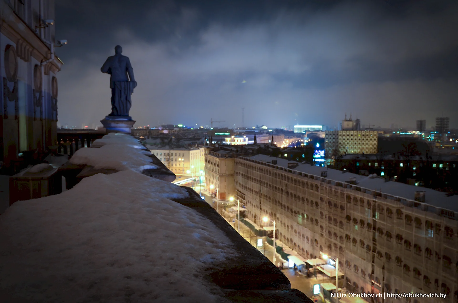 Фон крыша многоэтажки ночью (54 фото)