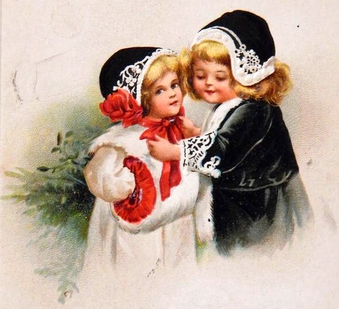 Викторианские Рождественские открытки
