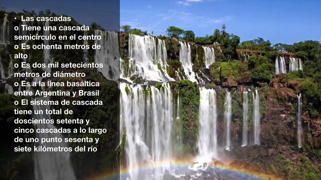 Водопад адам и ева в Бразилии