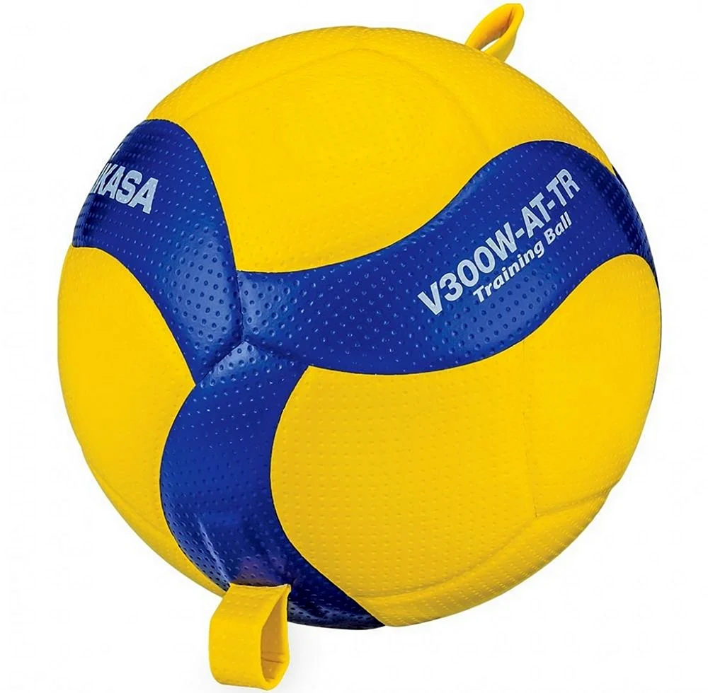 Волейбольный мяч Mikasa v300w желтыйсиний