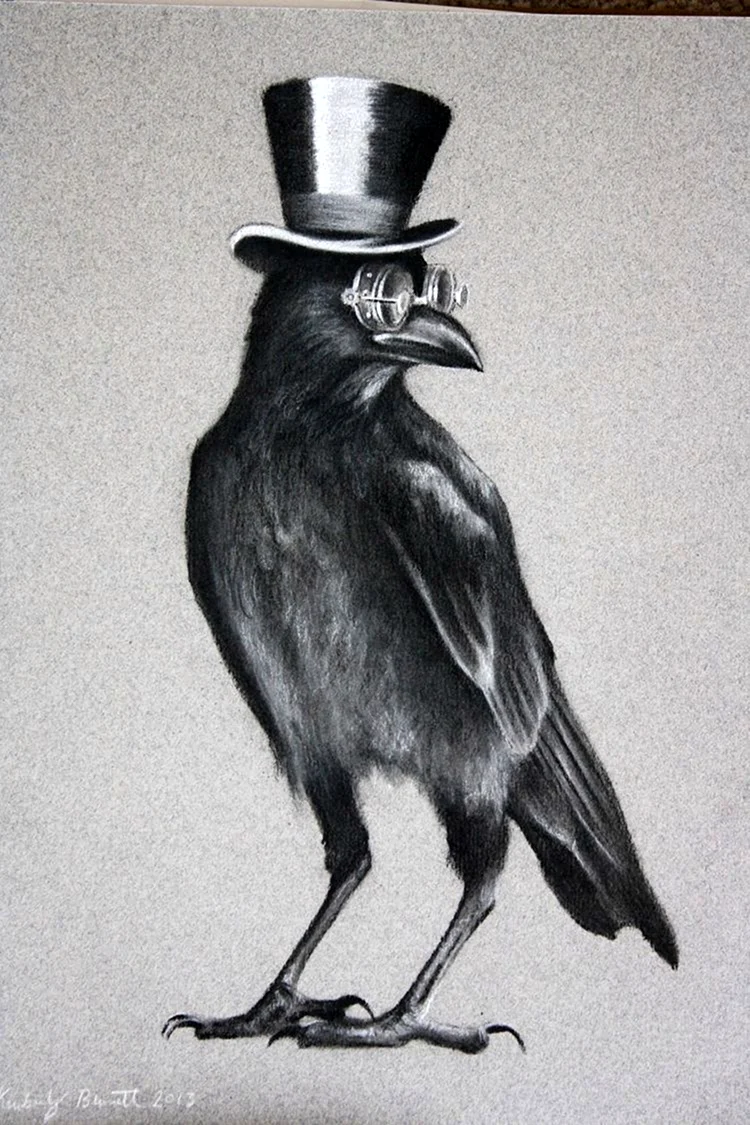 Ворона в шляпе