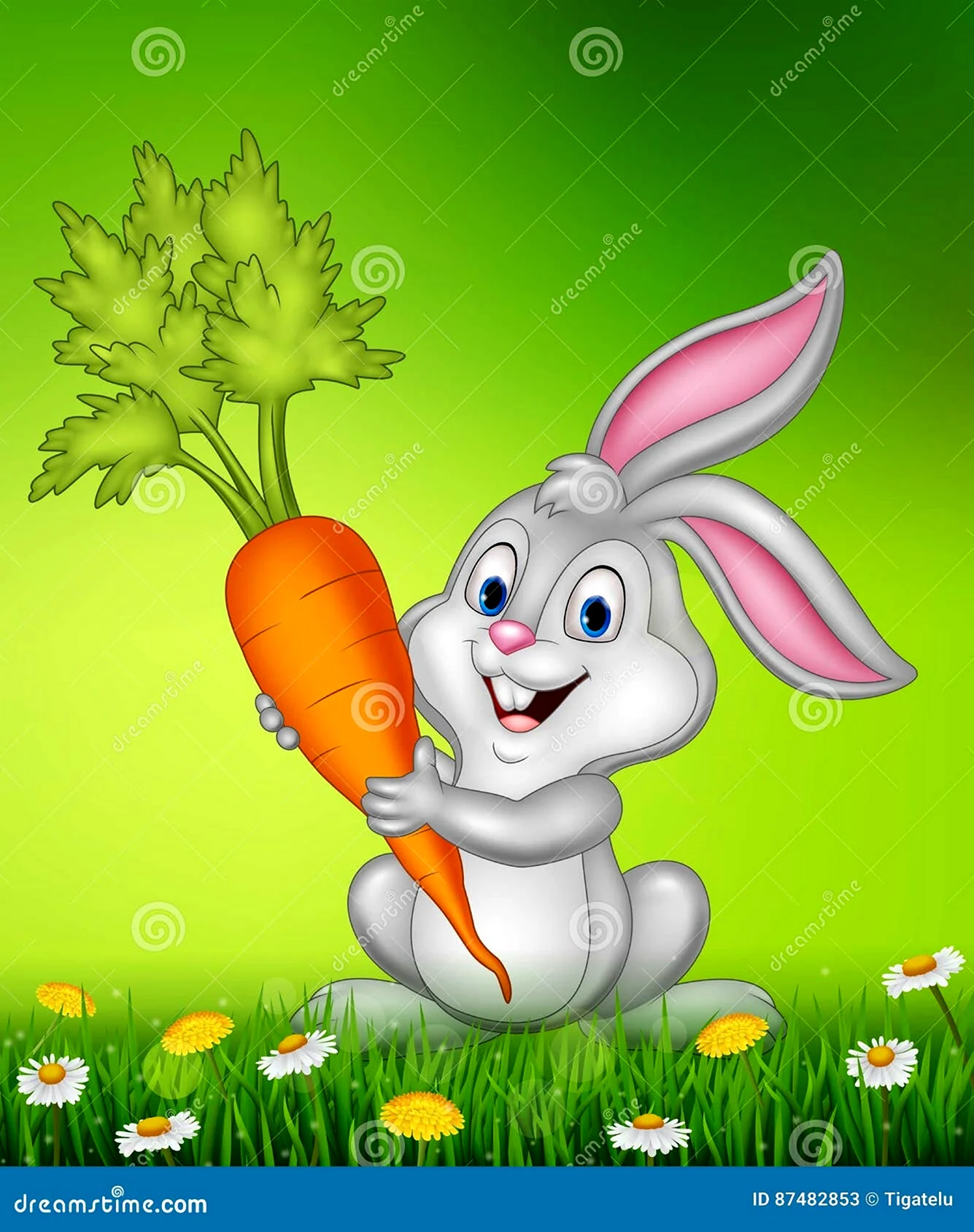 Заяц с морковкой рисунок детский (44 фото)