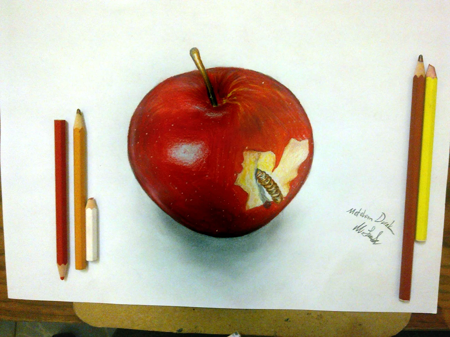 Зарисовка яблока