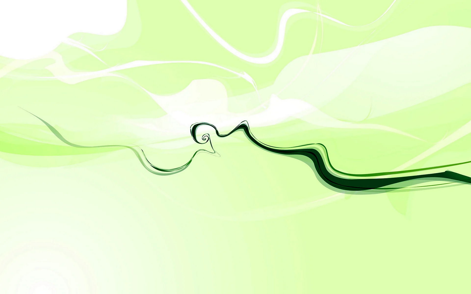 Зеленые волны абстракция