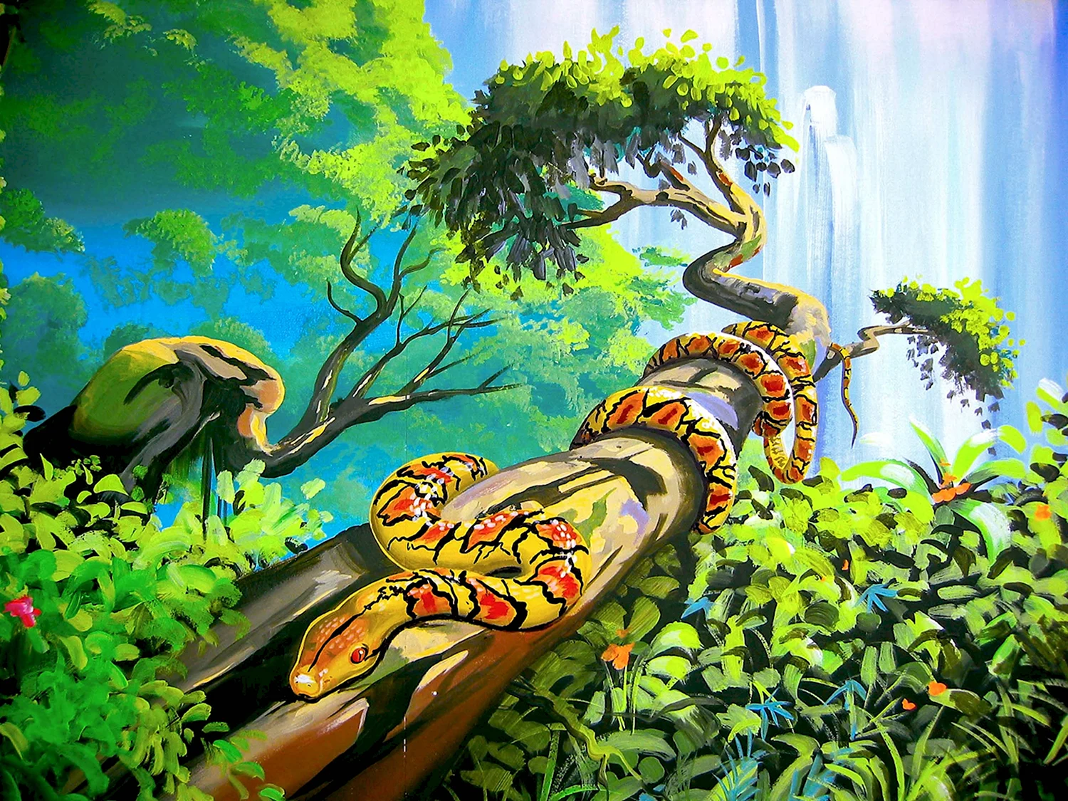 Змея в джунглях