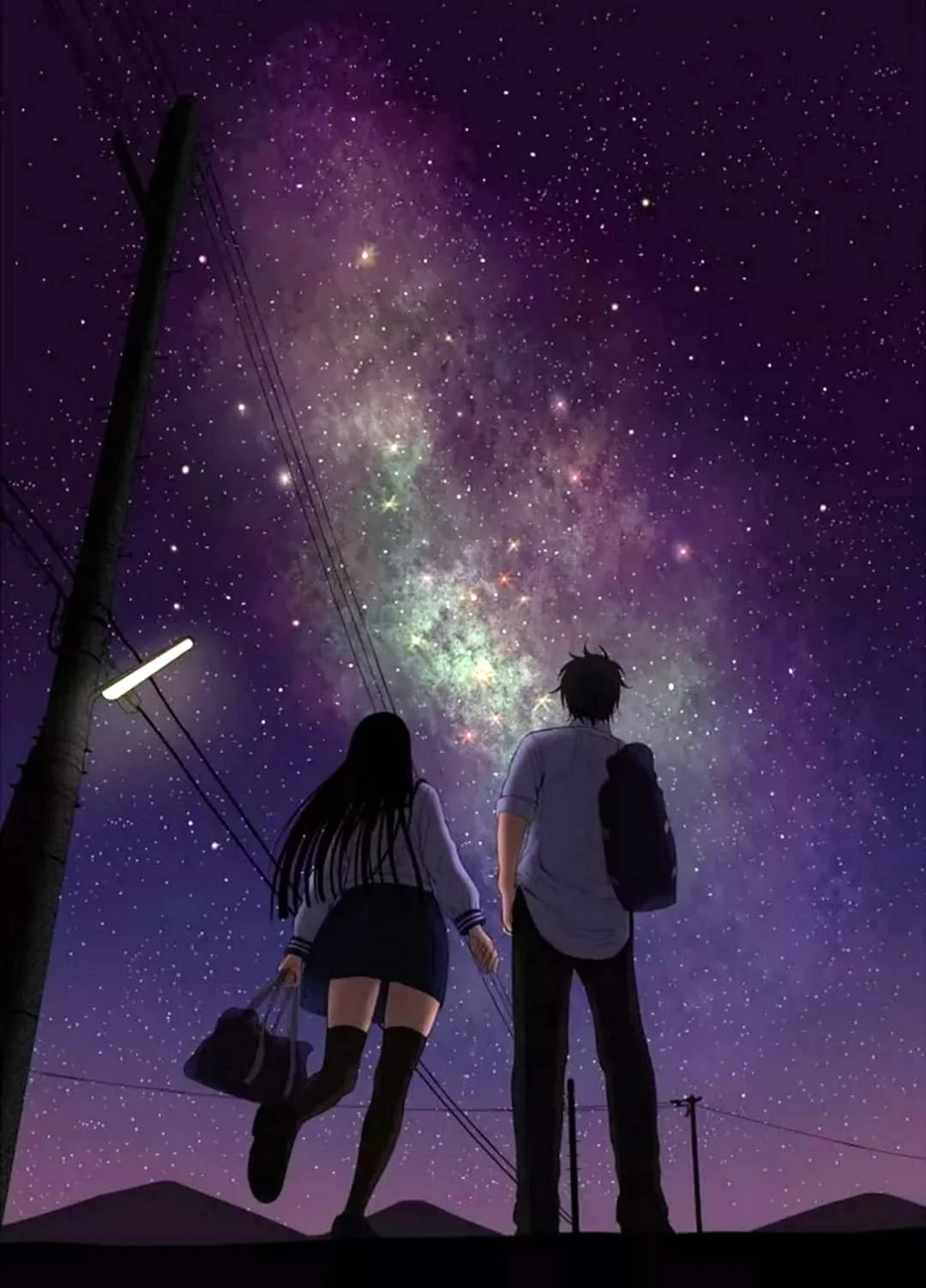 Звездное небо и пара